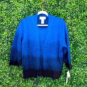 Alfred Dunner Classsics F2 color Cobalt size L cardigan